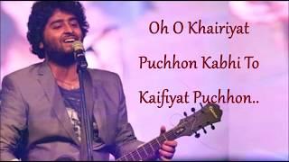 Khairiyat pucho | Chhichhore  | Arijit Singh | Sad Song