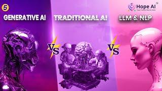 AI vs Generative AI vs LLM & NLP-Clearly explained in tamil#hopeai #ai #genai #llm #chatgpt #gemini