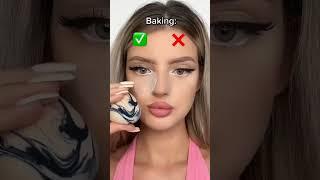 Baking Face Makeup | Baking Face Powder #shorts #contour