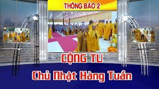 Thông Báo Cộng Tu Hàng Tuần và Phóng Sanh Hàng Ngày Năm 2024