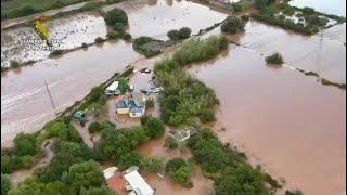 Heavy rains leave flooded areas on Spanish island Menorca | AFP