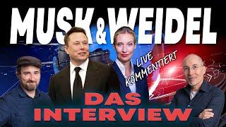 Musk & Weidel - DAS INTERVIEW - live kommentiert