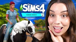 Playing The Sims 4 Horse Ranch (part 1)