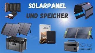 Solarpanel und Speicher