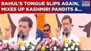 Rahul Gandhi Makes Huge Blunder, Mixes Up Kashmiri Pandits & PoK Refugees During Jammu Rally