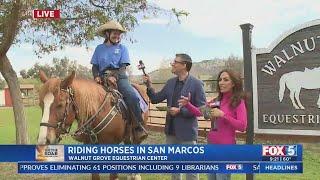 Riding horses in San Marcos at Walnut Grove Equestrian Center