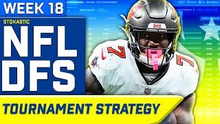 NFL DFS Sims Tournament Strategy Week 18 | NFL DFS Strategy