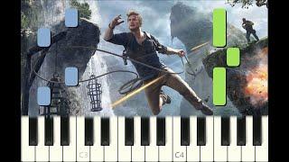 piano tutorial "NATE'S THEME" from "Uncharted" video games, Sony, with free sheet music