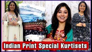 देसी Print अजरख़, कलमकारी, Chikankari Special / Amazon Suitset Haul & Kurti shop with Vaishali Mitra