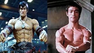 Law VS Bruce Lee Muscle Flex