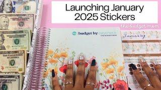 LAUNCHING 2025 JANUARY STICKERS | Low Cash Stuffing | SAVINGS CHALLENGE STUFFING | November #2