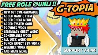 WHAT||FREE ROLE UNLI||AFK GET=L ITEM||G-TOPIA||BEST GTPS 2023||ANTI DOWN,ANTI LAG||