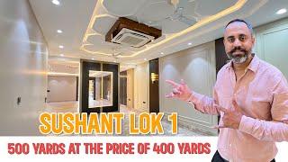 4BHK, 500 Yards builder Floor in Sushant Lok 1, Gurgaon | 500 Meter from Iffco Chowk Metro stn.