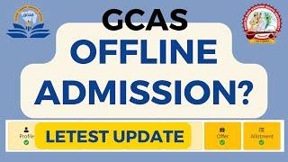 GCAS Offline Admission | GCAS Portal 2024 | Bknmu Junagadh #gcas