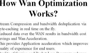 What is Wan Optimization Products