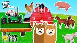 Explore on the Farm!  Farm Animals for Kids | Farm Adventures for Toddlers | Tractors and Horses
