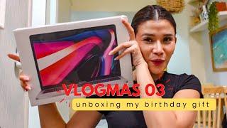 Vlogmas: Unboxing my Christmas and Birthday Gift | Jen Barangan
