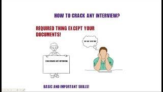 AMAZING SKILLS OF CRACKING A JOB INTERVIEW IN 2 MINUTES.