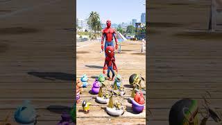 GTA 5: SPIDER-MAN TOUCH ANYTHING BECOME DIAMOND  #shorts