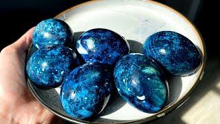 YOU'VE NEVER DIED EGGS LIKE THIS! Dyeing eggs for Easter 2025 Space eggs without chemicals