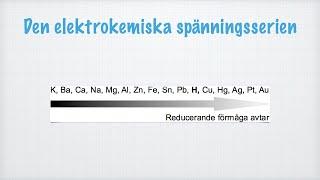 Metaller är reduktionsmedel