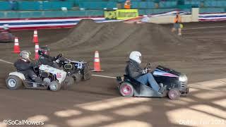 Super Modified Lawnmower Racing - DelMar Fair 2022 - So Cal Mower Racing club.