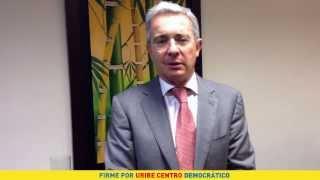 Invitación a firmar por Uribe Centro Democrático