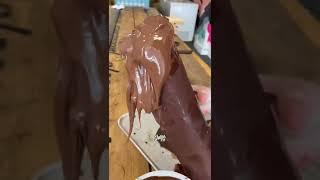 Nutella Bucket & Chocolate Bar Mixing ASMR | Satisfying