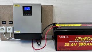 how to install 3KV a home solar energy storage system, 24V inverter