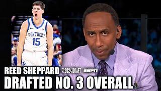 'I LOVE THIS KID, I LIKE THIS PICK!' ️ Stephen A. reacts to Reed Sheppard drafted by Rockets