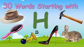 30 Words Starting with Letter H ||  Letter H words || Words that starts with H