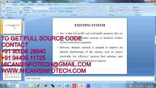 Circular Shaped Microstrip Patch Antenna at