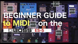 Beginner's Guide to MIDI on the BOSS ES-5 (Amp Channel, Pedal Presets and Expression Pedal)