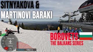 [4K] Skiing Borovets, Sitnyakova and Martinovi Baraki Ski Area, Bulgaria, GoPro Hero11