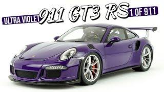 The old 911 GT3 RS ULTRA VIOLET Porsche model car in 1/18 scale is still amazing!