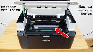 Brother DCP-1612W multifunction wi-fi laser printer • How to install toner