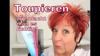 Haare richtig toupieren- Volumen am Hinterkopf, Stand am Oberkopf, auch bei langen Haaren