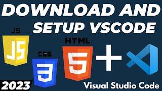 How to setup Visual Studio Code for HTML CSS and Javascript with extensions tutorial for beginners