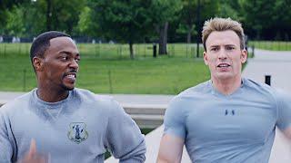 Captain America The Winter Soldier | 'On Your Left' Running Scene