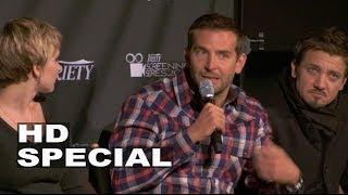 American Hustle: Cast Chat - Jennifer Lawrence, Christian Bale, Bradley Cooper, Amy Adams|ScreenSlam