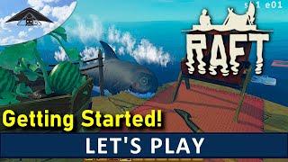 Let's Play Raft  s01 e01