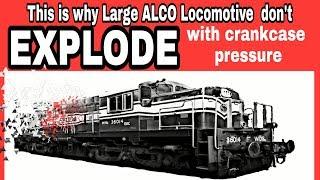 This is Why | the Large 3100hp Alco locomotive engine doesn't Explode with crankcase pressure