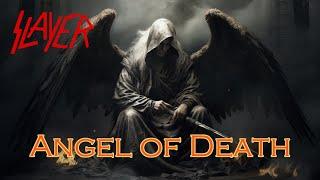 Angel of Death de Slayer - letras como imágenes generadas por una IA (Subtítulos en español)