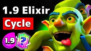 *BEST* LogBait Player EVER Tries 1.9 Elixir Cycle Deck