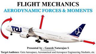 Aerodynamic forces and moments | Flight Mechanics | GATE Aerospace