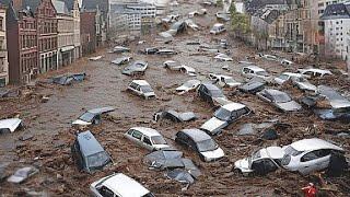 A moment ago in Campania Italy!! An unprecedented flood devastated Caserta and Avellino