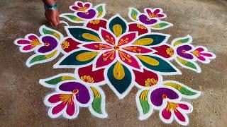 5×3 beautiful rangoli simple design ️️️