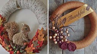 Adorable Yarn Wreaths to Warm Up Your Fall Décor: Cozy Ideas for Autumn