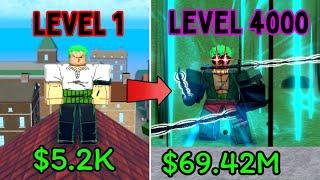 Starting Over As *ZORO* And Getting To Max Level! | King Legacy