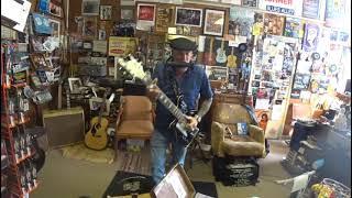 Deak Harp playing the blues in Clarksdale, Mississippi - the birthplace of the blues